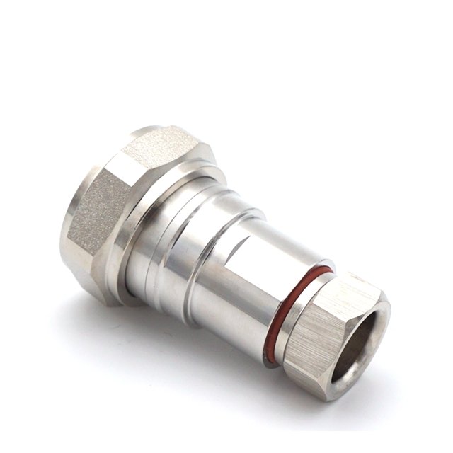 LWMC 1/2 Feeder Connector DIN 7/16 Male Plug Straight Clamp For 1/2'' Super Flexible Cable RF Connector