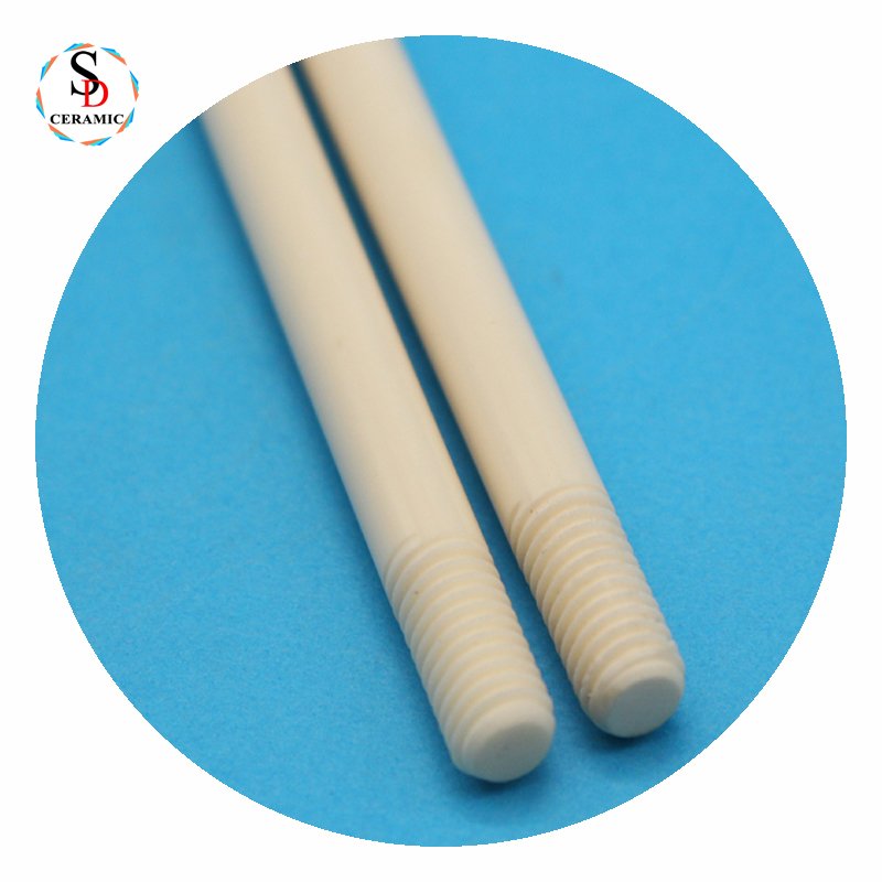99%Alumina Ceramic Threaded 8mm Long Rod