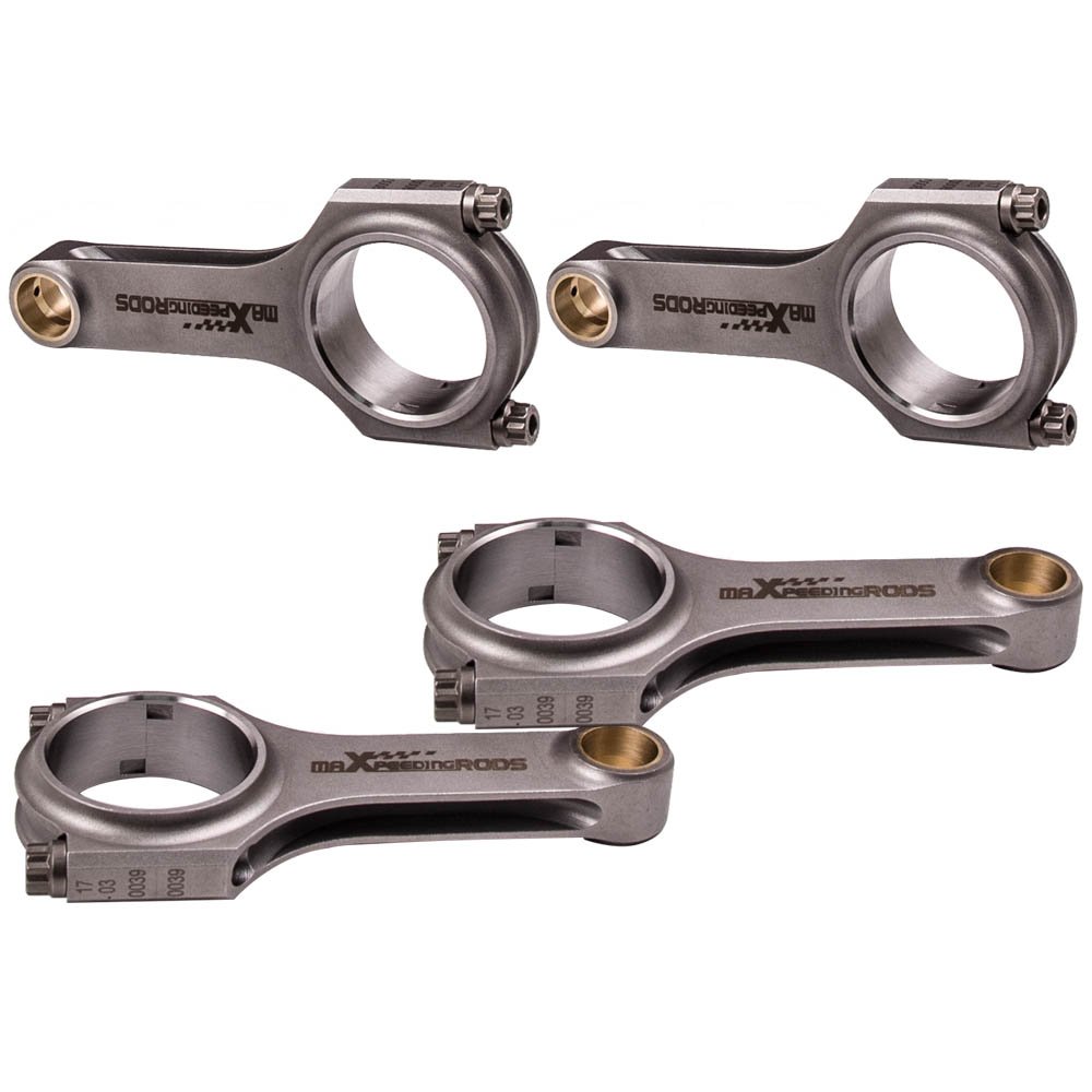 maXpeedingrods 4x 4340 Forge H-Beam Connecting Rods+ARP2000 Bolts For Triumph TR3 TR4 158.75mm