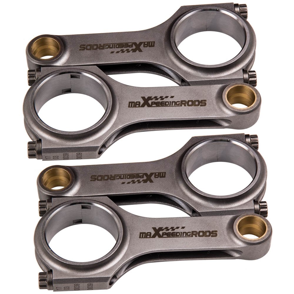 maXpeedingrods 4x 4340 Forge H-Beam Connecting Rods+ARP2000 Bolts For Triumph TR3 TR4 158.75mm