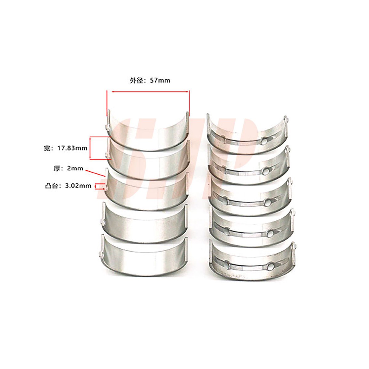 Main Bearing Bushings and Connecting Rod Crankshafts for Mitsubishi LANCER EX 1.8 Models Equipped with 4B10 4B11 4B12 Engines