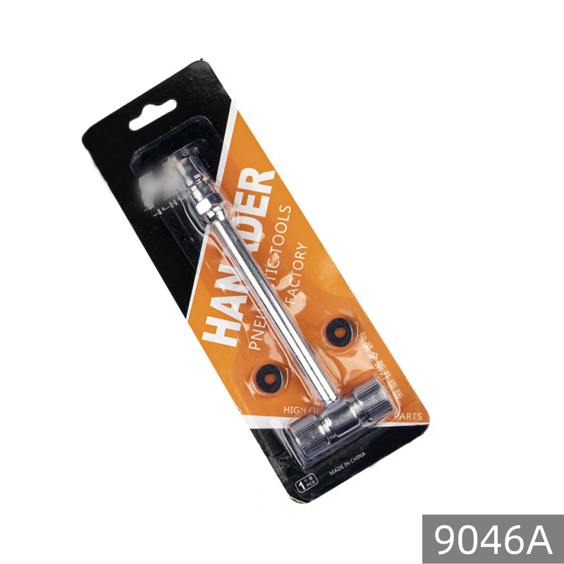 Universal 2-Way Connection Air Nozzle Tire Inflator Rods Metal Dual Head Bike car Pump Head Nozzle Hose Adapter Connector