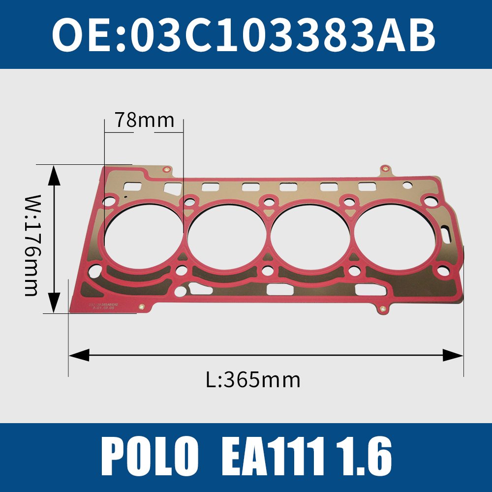 auto engine repair kit cylinder head gasket 03C103383AB for vw polo GOLF EA111 1.6 Audi A1 A3 1.4 TFSI