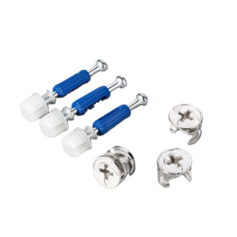 Cabinet Connecting Rod Bolts Fitting Mini Zinc Plated Cam Lock Screw for Dining Furniture Accessories Dining Table
