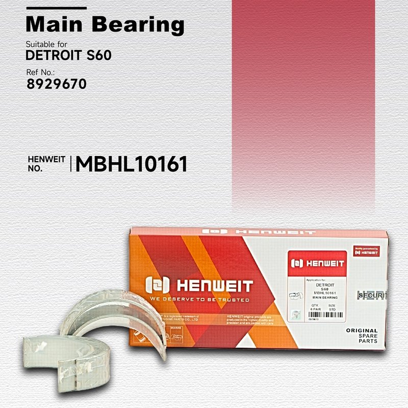 HENWEIT FOR DETROIT S60 connecting rod bearing FOR DETROIT S60 rod bearing 23526141 23526142