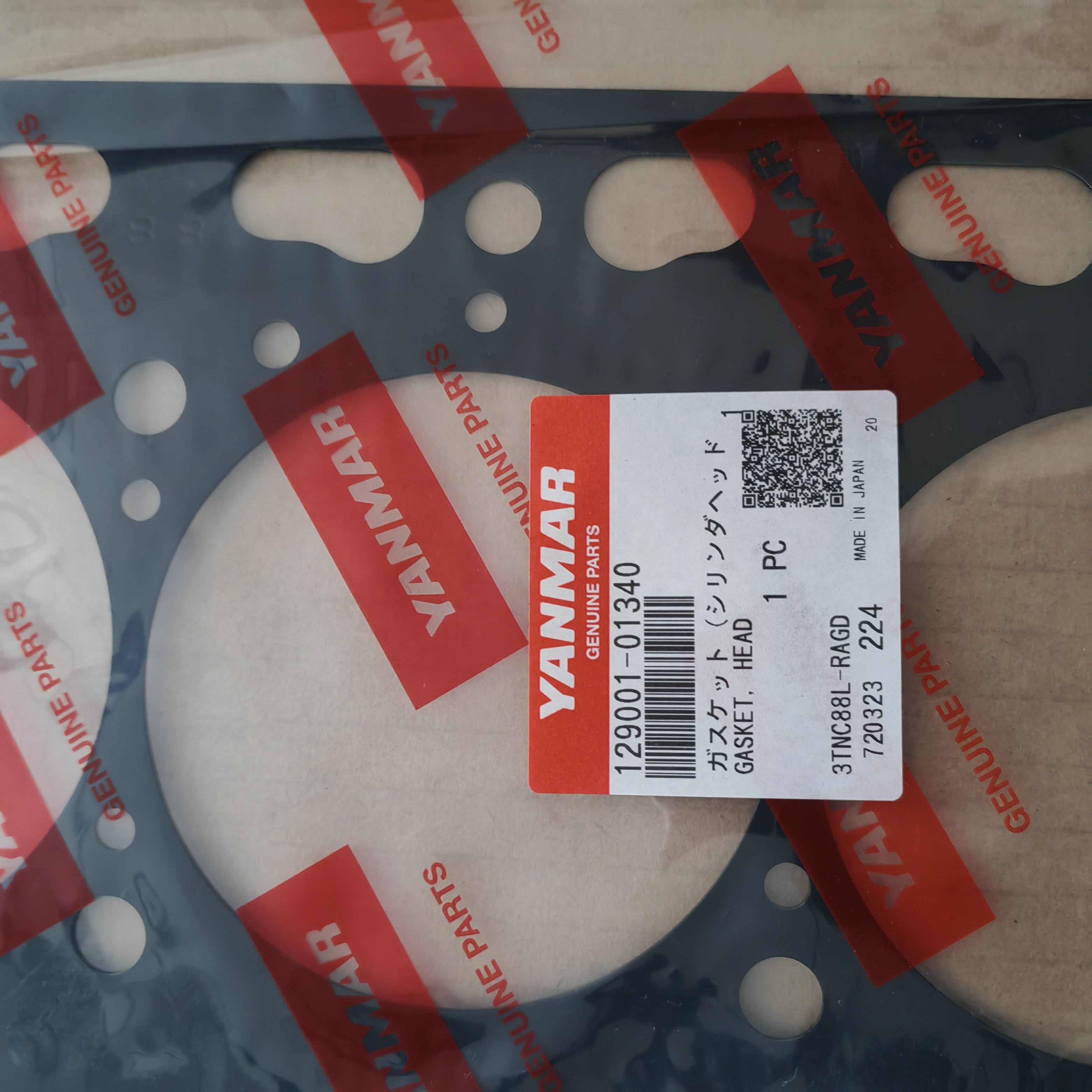 New original 129001-01340 for Yanmar 3TNV88 3TNE88 3TN88 cylinder head gasket diesel engine parts