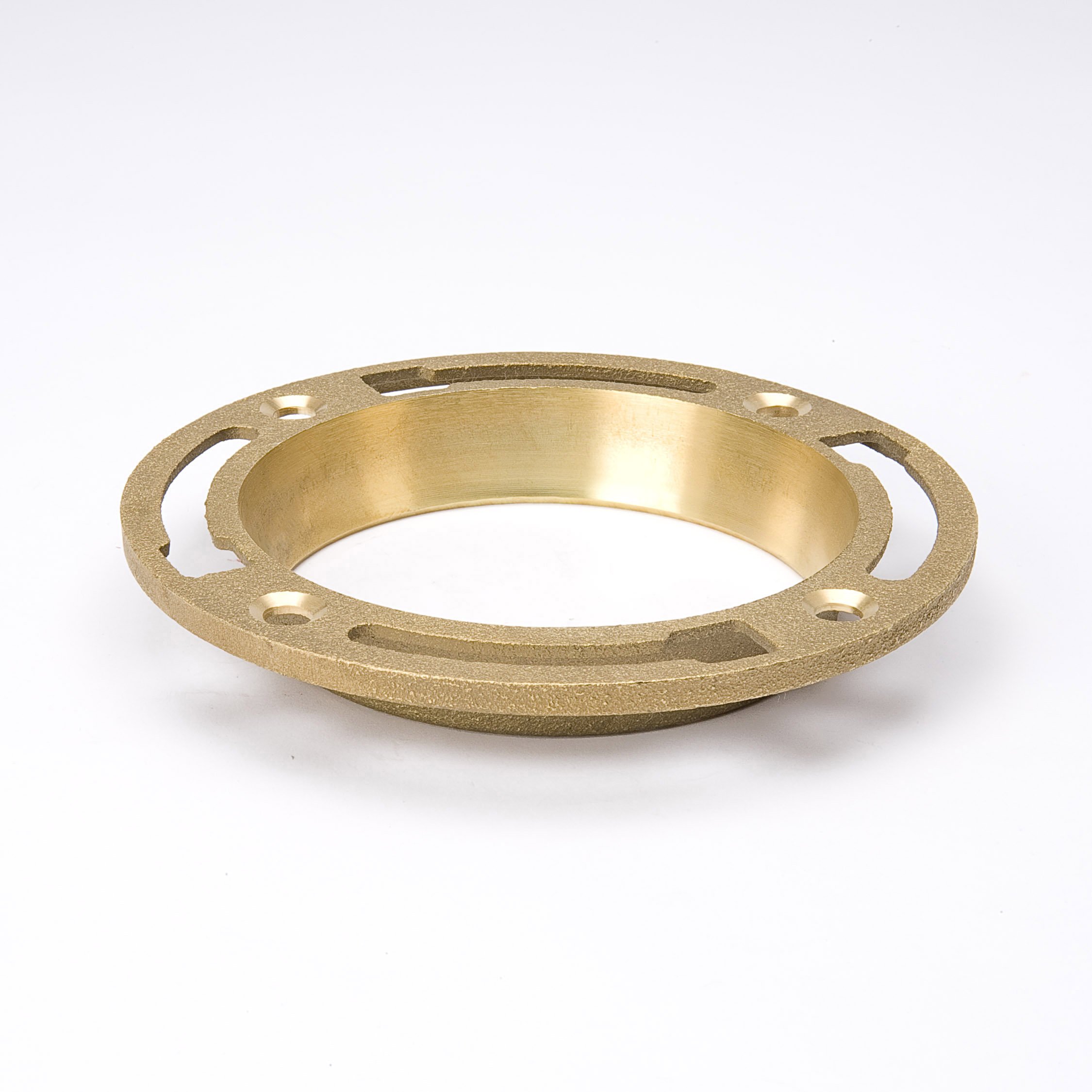 Forged Customize Polish 2" 4" 1-5/16" Brass Open Closet Rod Heavy Floor Flanges Toilet Drain Fittings At Direct Factory Price