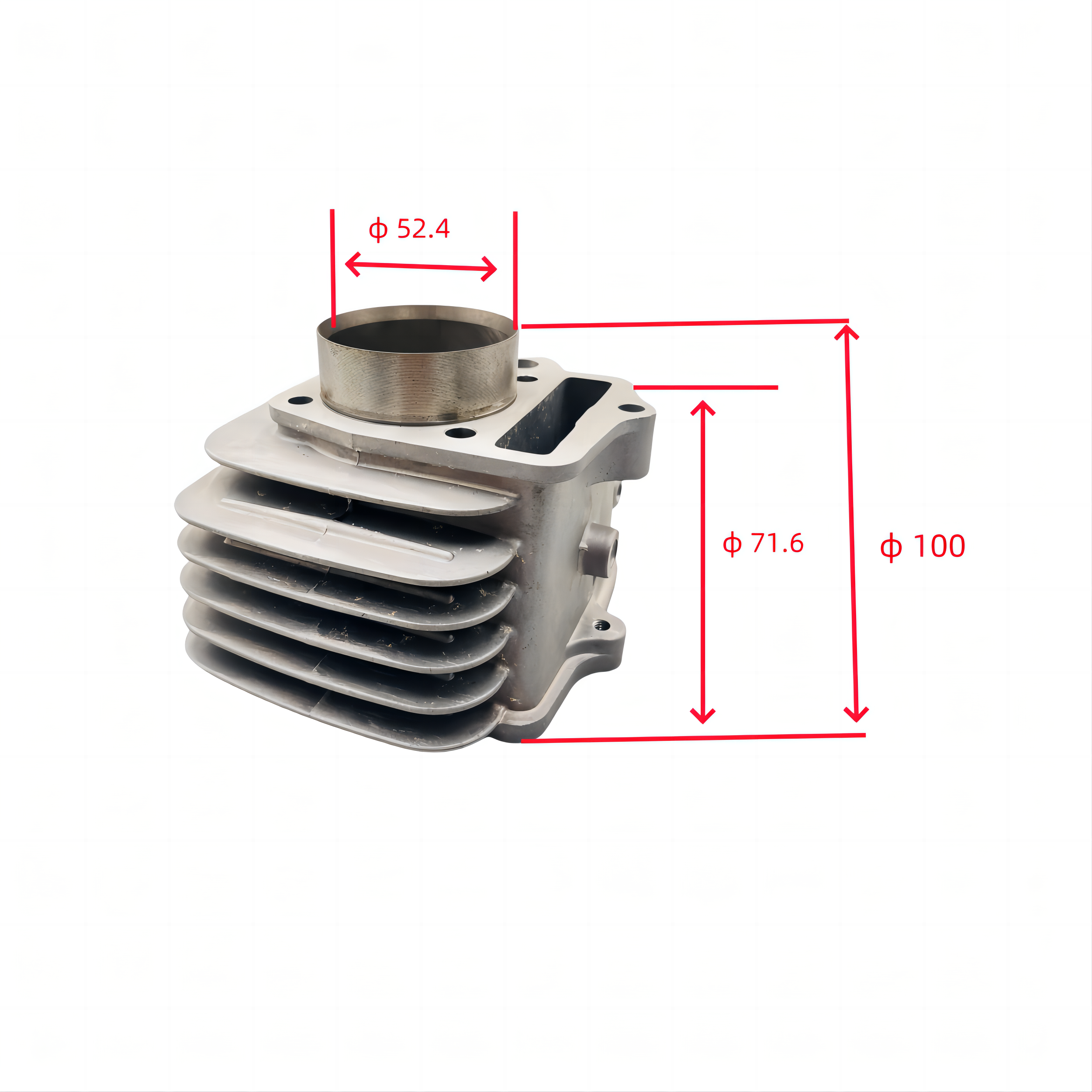 motorcycle engine cylinder kit 4 stroke 52.4mm cylinder block kit wave125 motorcycle piston ring with gasket for honda