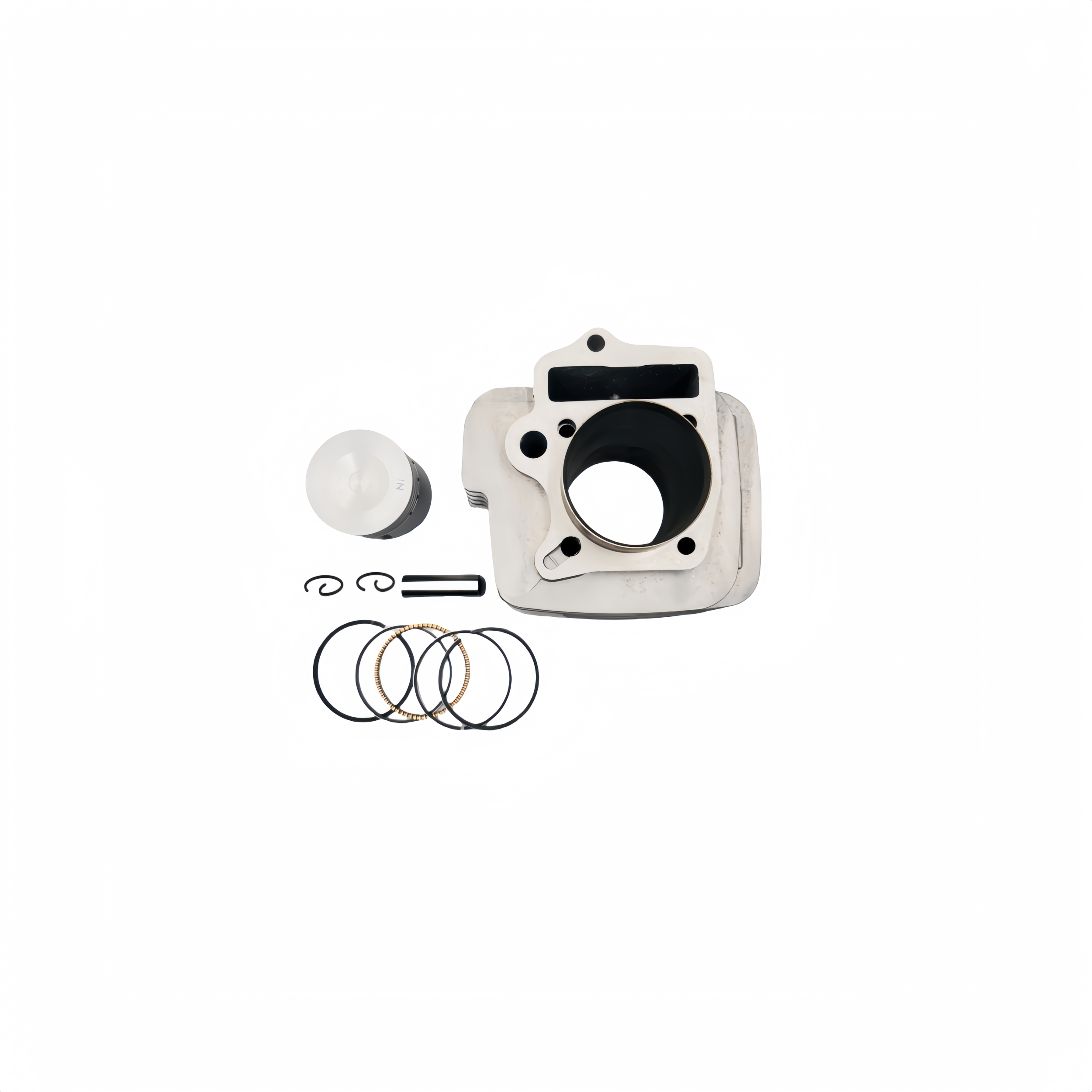 motorcycle engine cylinder kit 4 stroke 52.4mm cylinder block kit wave125 motorcycle piston ring with gasket for honda