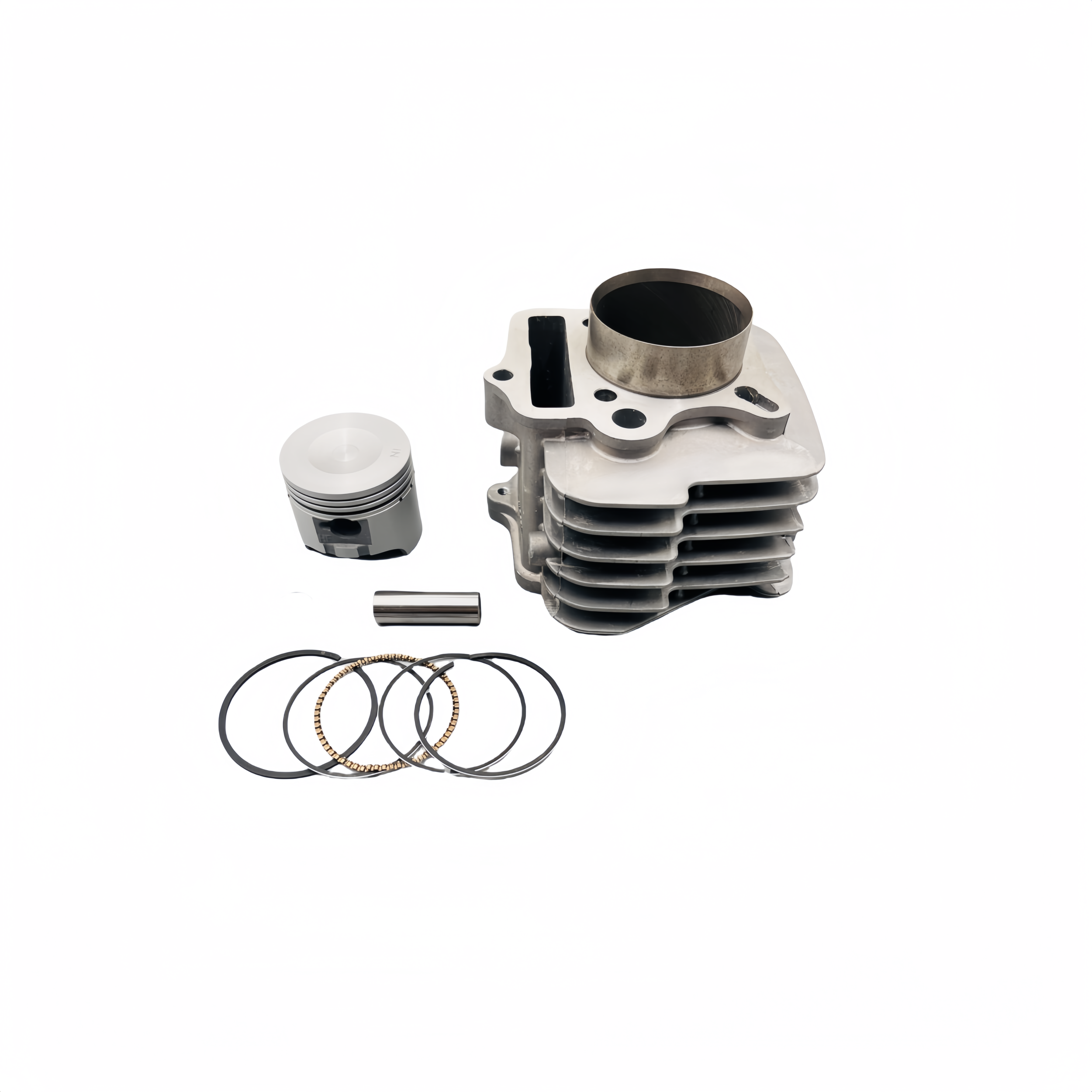 motorcycle engine cylinder kit 4 stroke 52.4mm cylinder block kit wave125 motorcycle piston ring with gasket for honda