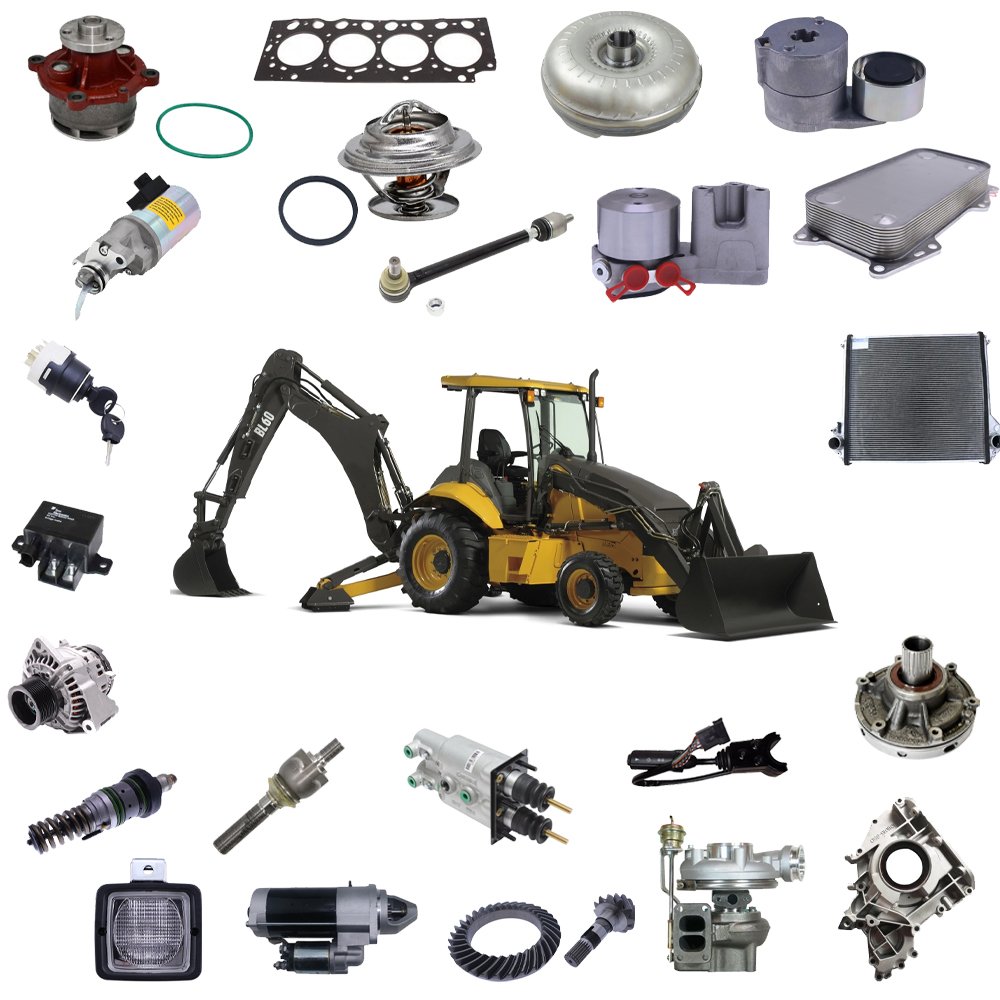 Backhoe loader BL60 Parts Water Pump Thermostat Fuel Pump Oil Pump Stop solenoid Relay Turbocharger