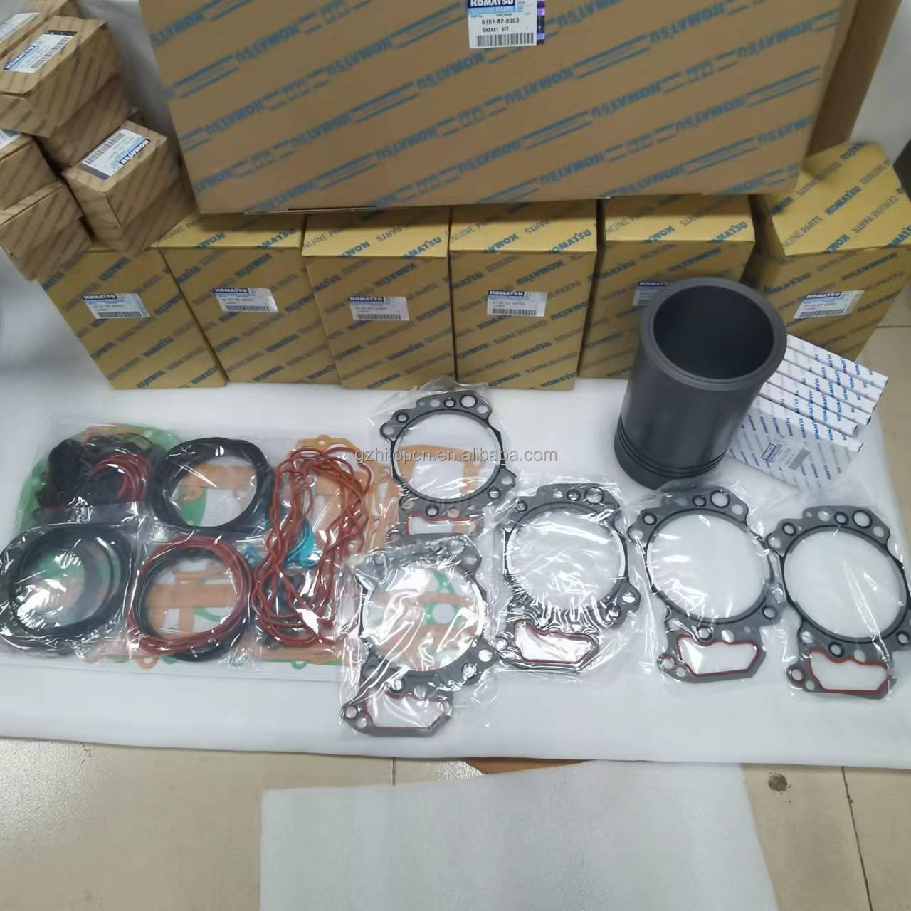 High quality 6D125 S6D125 engine overhaul kit 6D125 liner kit set with piston ring liner main bearing connecting rod bearing