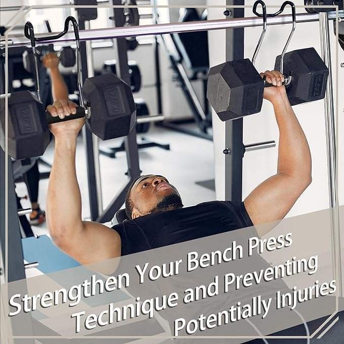 Dumbbells Rack For Chest Workout Connect To Barbell Fitness Weight Lifting Hook Gym Weightlifting Training Dumbbell Spotter Hook