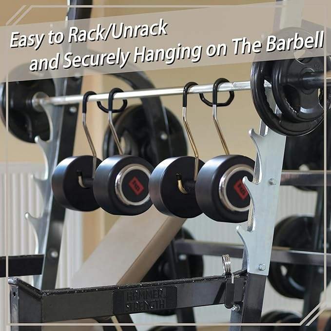 Dumbbells Rack For Chest Workout Connect To Barbell Fitness Weight Lifting Hook Gym Weightlifting Training Dumbbell Spotter Hook
