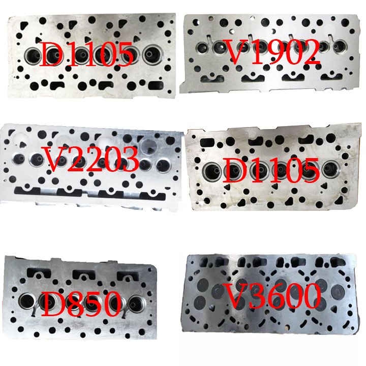 Machinery Tractor Engine Parts D850 D950 D1105 D1503 D1703 V2403 V2203V703 V1902 V2003 V3300 V3600 Cylinder Head For Kubota