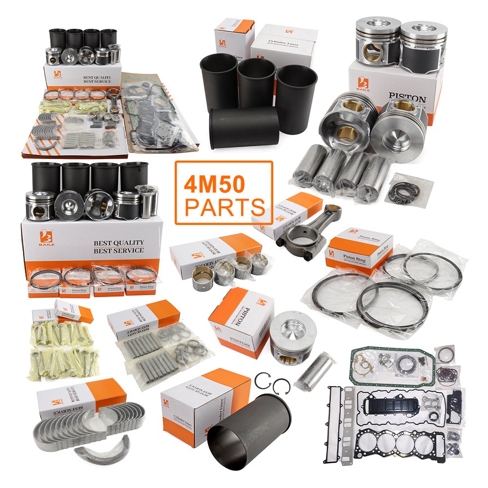 4M50 4M50T Top quality overhaul kit for Mitsubishi fuso Excavator Truck Diesel engine parts Wholesale 4M50 engine rebuild kit