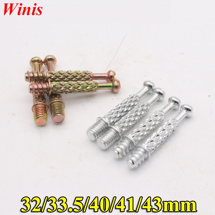 China Factory 3 in 1 Furniture Connecting Fittings 32 40mm Mini Fastener Connecting Rods for Wood