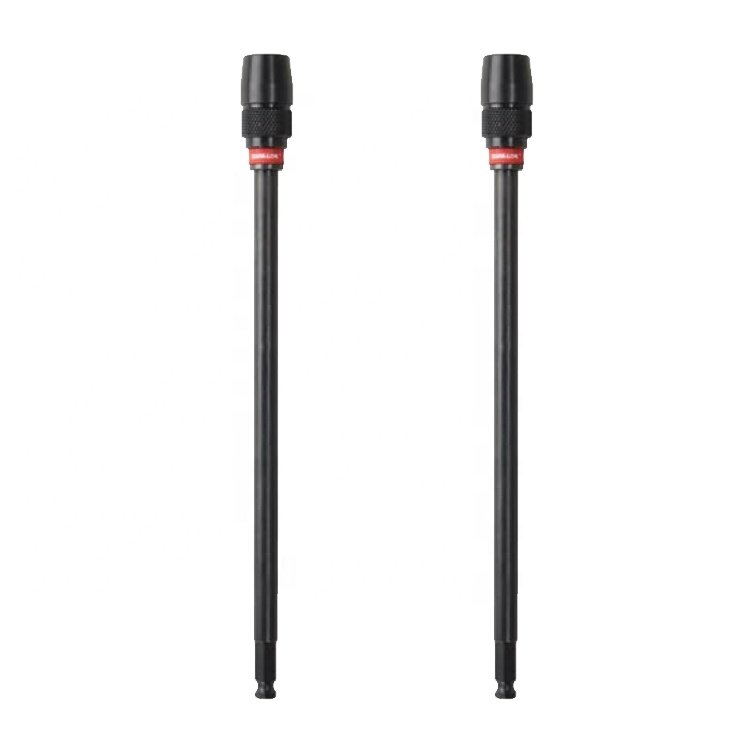 Milwauke QUIK-LOCK 48-28-1040 Universal Hex Drill Extension, 7/16 in Shank, 12 in Length, Drill Bit Extension Rod