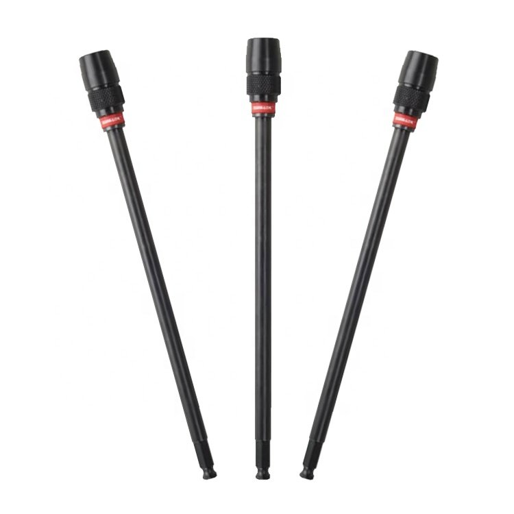Milwauke QUIK-LOCK 48-28-1040 Universal Hex Drill Extension, 7/16 in Shank, 12 in Length, Drill Bit Extension Rod