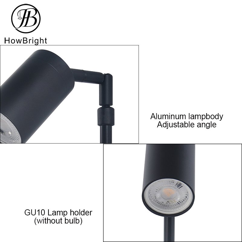 Minimalist 350 Degree Adjustable LED Table Lamp With Connecting Rod Metal Desk Light For Bedroom Living Room Indoor