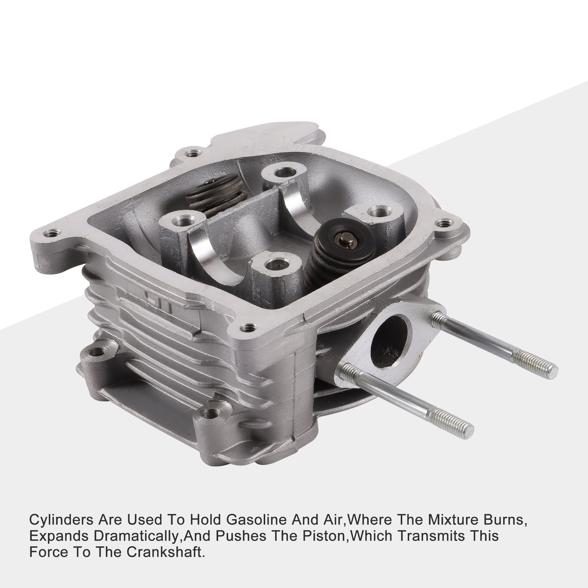 GOOFIT 47mm Big Bore Cylinder Head With Gaskets Replacement for Gy6 80cc Cylinder ATV Go Kart Quad Scooter