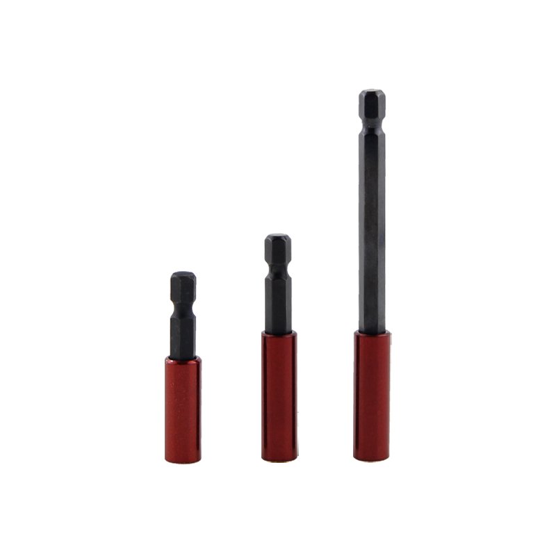 Strong Magnetic 1/4 Socket Self-Locking Connecting Rod Quick Connector Extension Sleeve Hand Drill Extended Extension Rod Tool