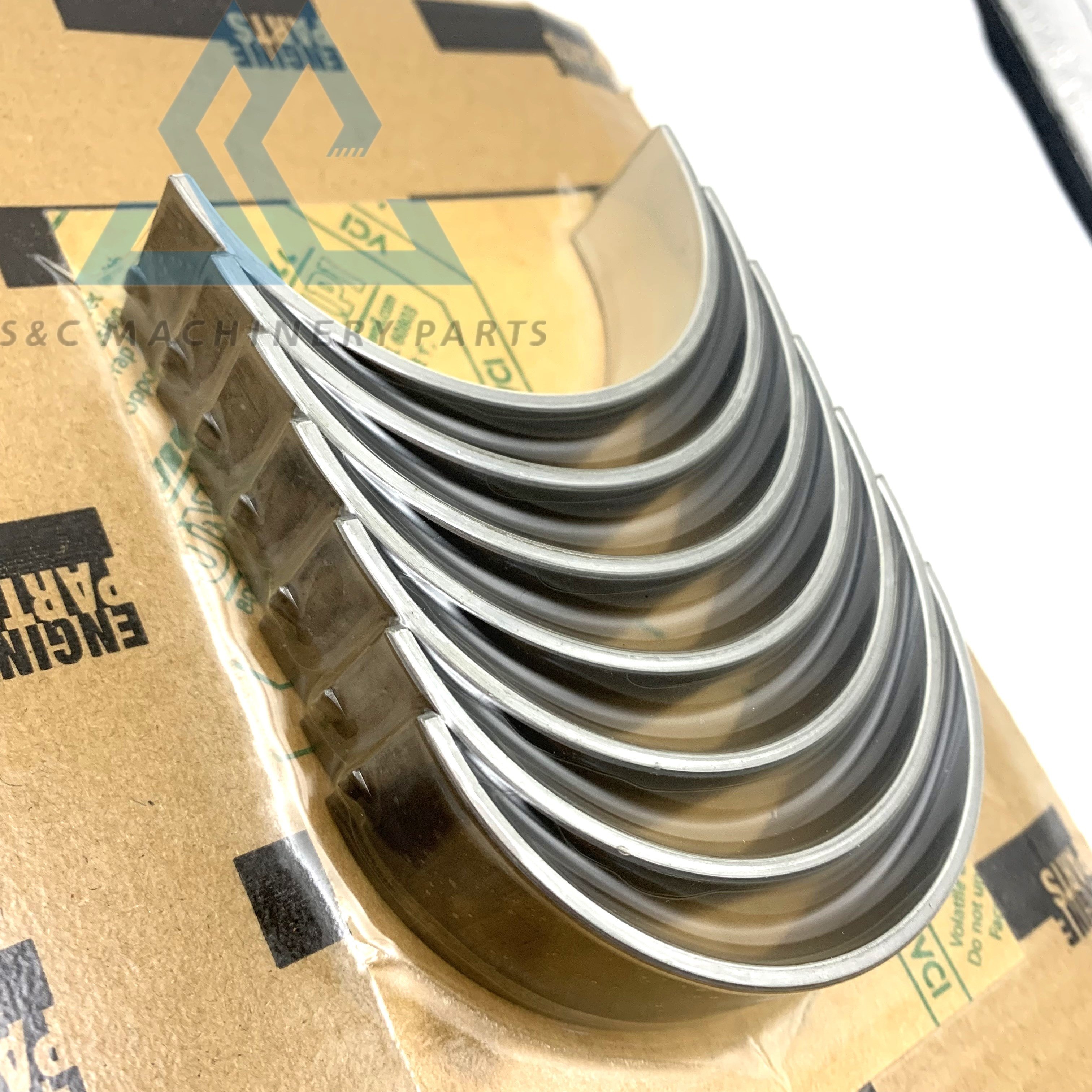 Crankshaft Main Bearing with Thrust Washer 6BT 6D102 Connecting Rod Bearing STD 3802070 3939859 Bearing Set