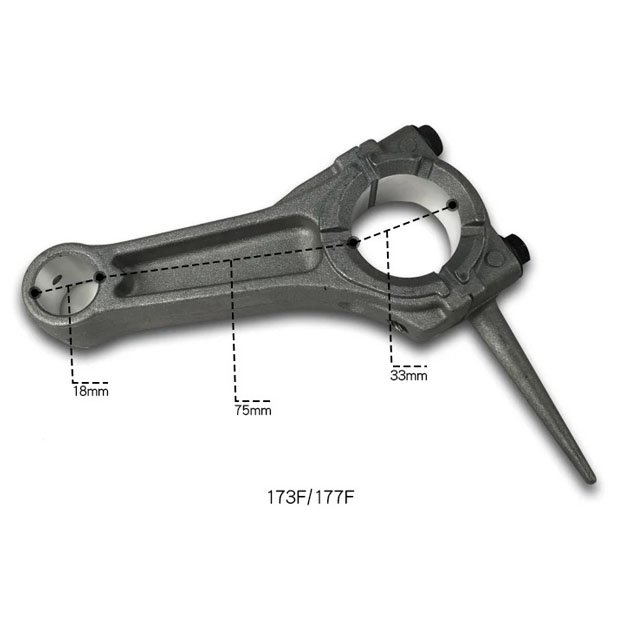 High quality Gasoline engine connecting rod 168F/170F/177F/190F connecting rod assembly