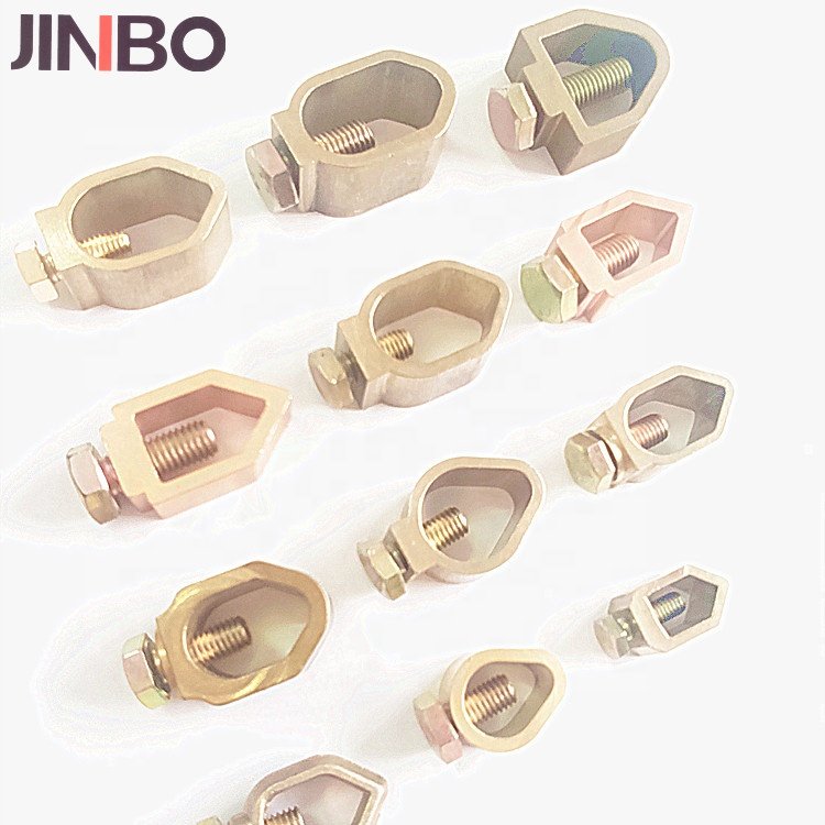 Factory Wholesale G type rod clamp brass / Alu. A type ground rod connector 5/8"