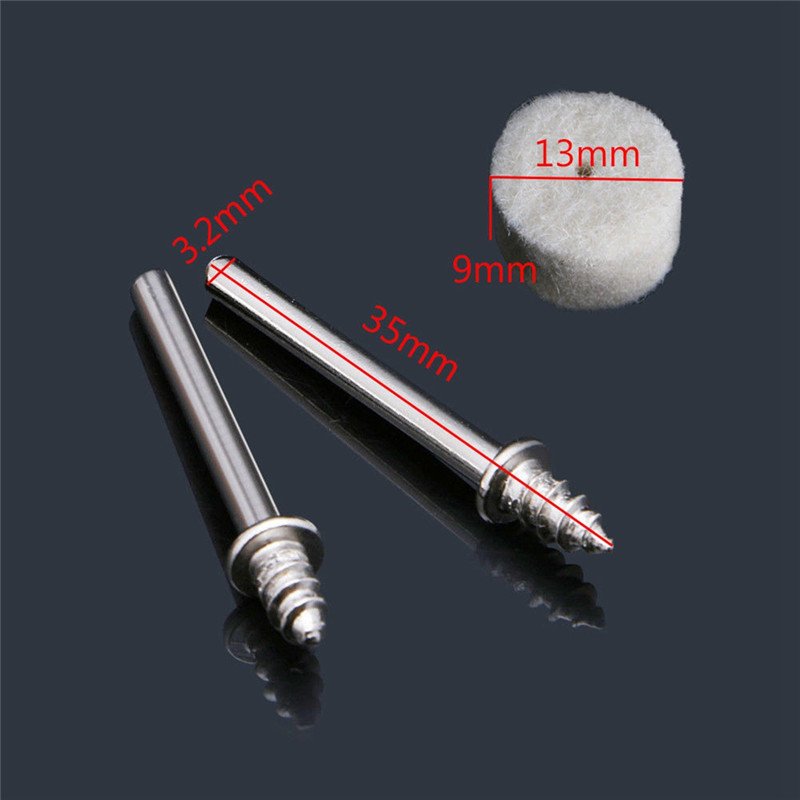 Wool Wheel Felt Handle Wool Grinding Head Metal Mold Jade Jade Carving Buddha Beads Wood Bodhi Mirror Polisher