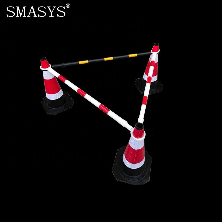 SMASYS Reflective Plastic Cone Chain Connector Traffic Cone Connector Retractable Cone Bars Barricades