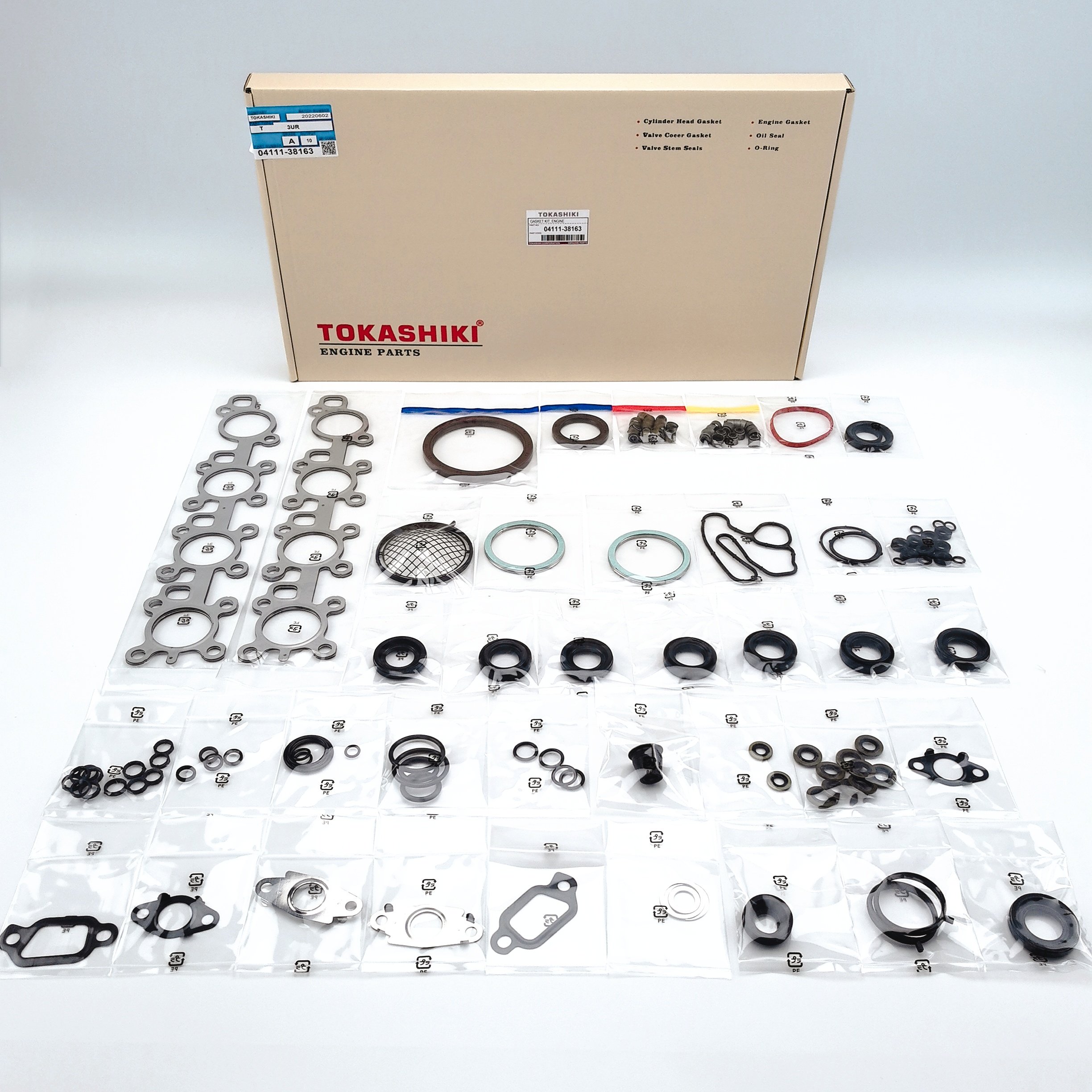Engine Overhaul Cylinder Head Gasket Kit for TOYOTA TOKASHIKI 04111-38162 3UR