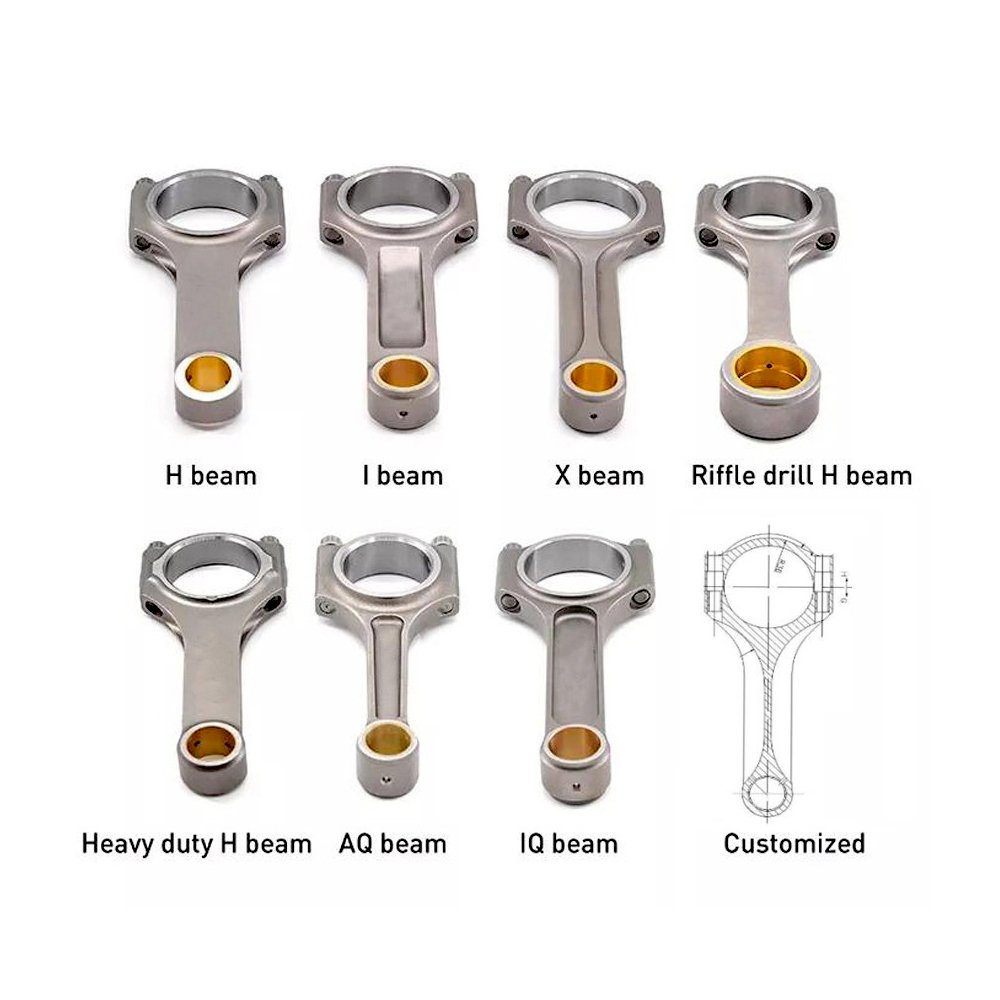 HIMYCAR Forged H-beam 4340 Steel Connecting Rod 136mm length 20mm Pin For Honda Acura B16