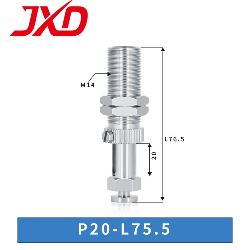 JXD PISCO M12 M14 M16 Thread Anti Rotation Bracket Brass Metal Pneumatic Suction Cup Connecting Rod Connector