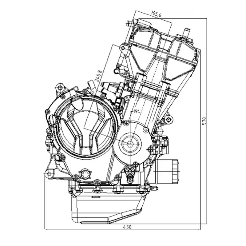 CQJB motorcycle engine assembly 500cc 470cc engines atv utv 250cc engine