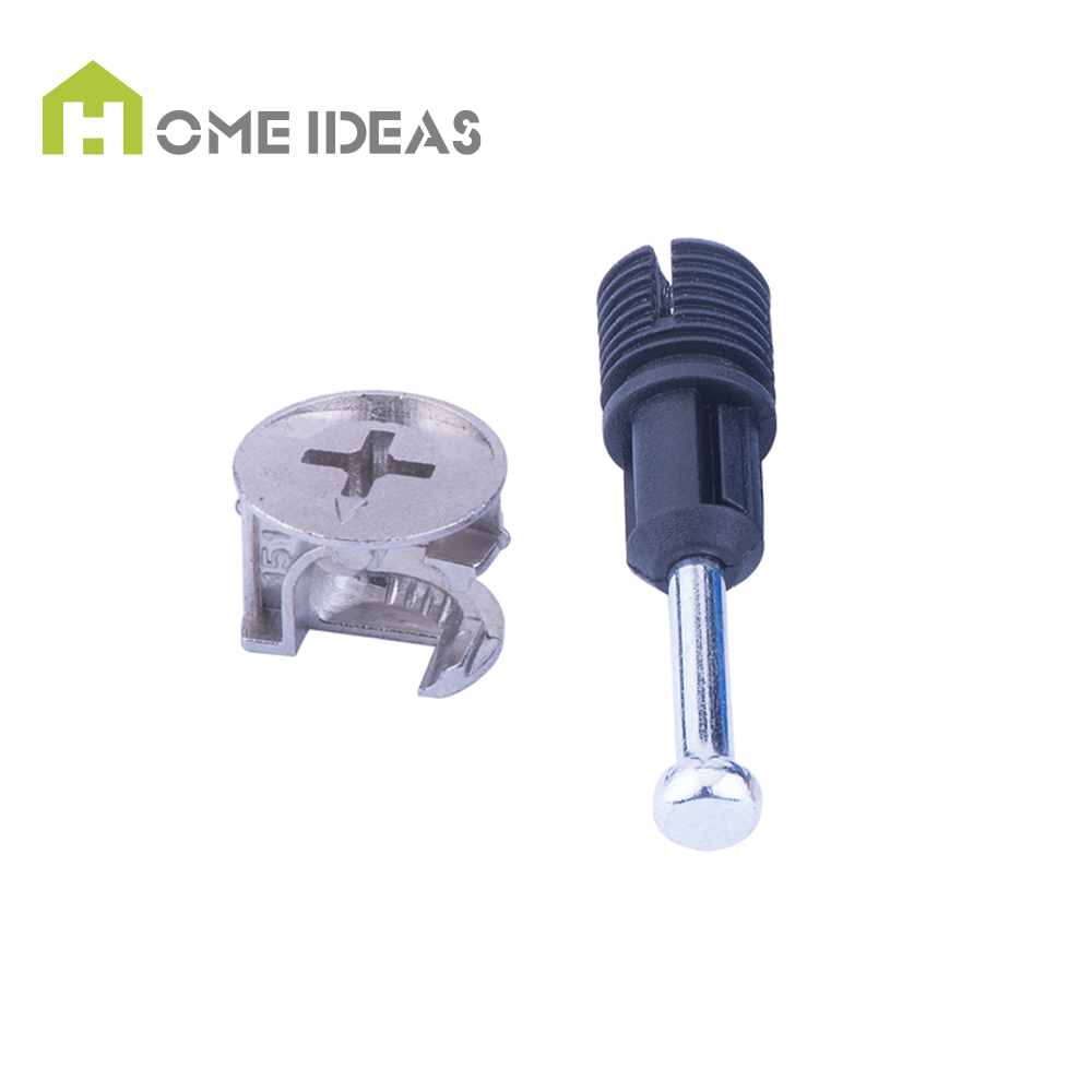 Factory Competitive Price Plastic Furniture Cabinet Cam Lock Mini Fix Dowel Connecting Rod Bolts