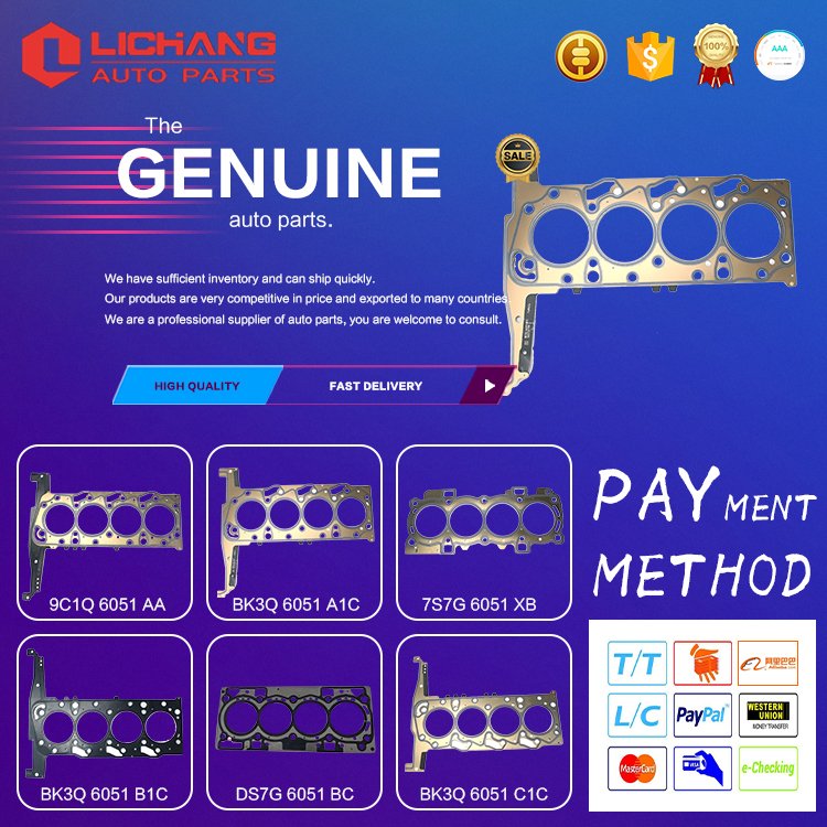 Auto Cylinder Head Cover Gasket Manufacturer, BK3Q-6051-C1C BK3Q6051C1C Engine Cylinder Head Gasket for Transit Cylinder Head