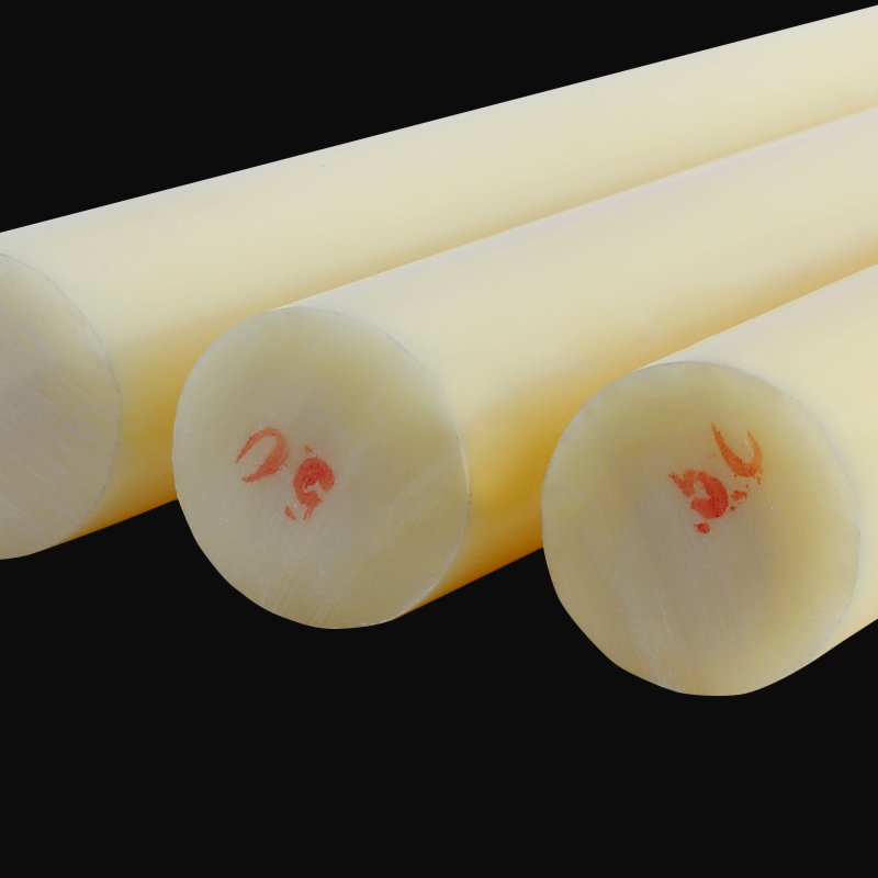 Nylon Rod plastic bar beige wear-resistant PA6 Rod solid cylinder processing customized cutting