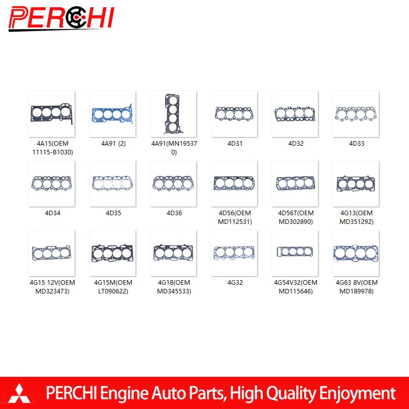 Engine Cylinder Head Gasket Set for Mitsubishi 4D55 4D56 4G64 4G63 4G72 4G69 4M40 S4K S6K 4RB1 4G13 4G15 auto repair head gasket