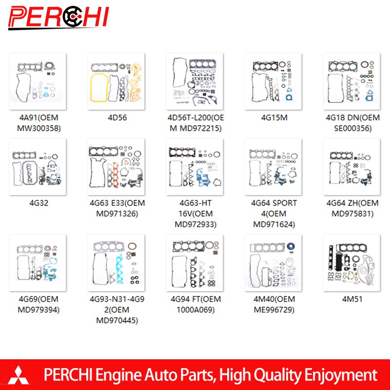 Engine Cylinder Head Gasket Set for Mitsubishi 4D55 4D56 4G64 4G63 4G72 4G69 4M40 S4K S6K 4RB1 4G13 4G15 auto repair head gasket