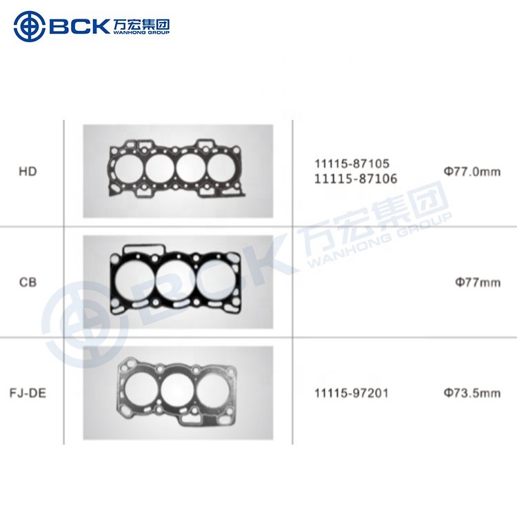 11115-97201 HD CB FJ-DE Cylinder Head Gasket for Daihatsu 11115-87105 metal gasket