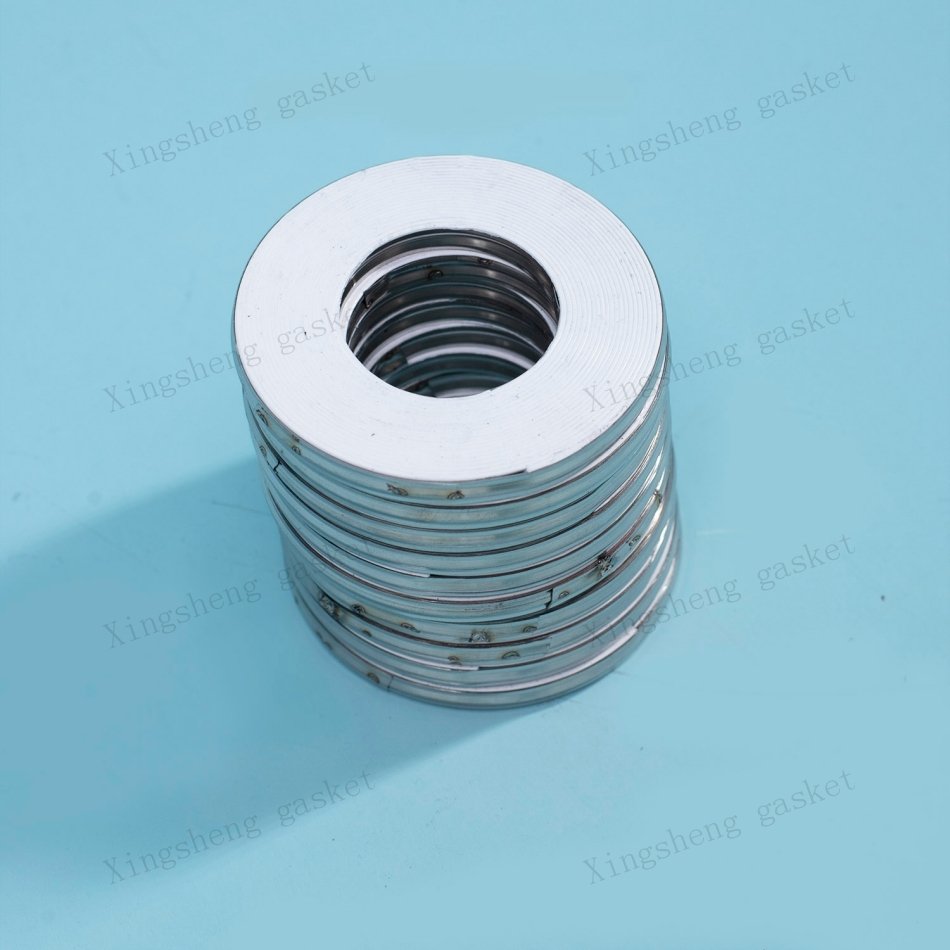 Basic type metal wound gasket high pressure 304ss windings with graphite PTFE filler spiral wound gasket wound spiral gasket