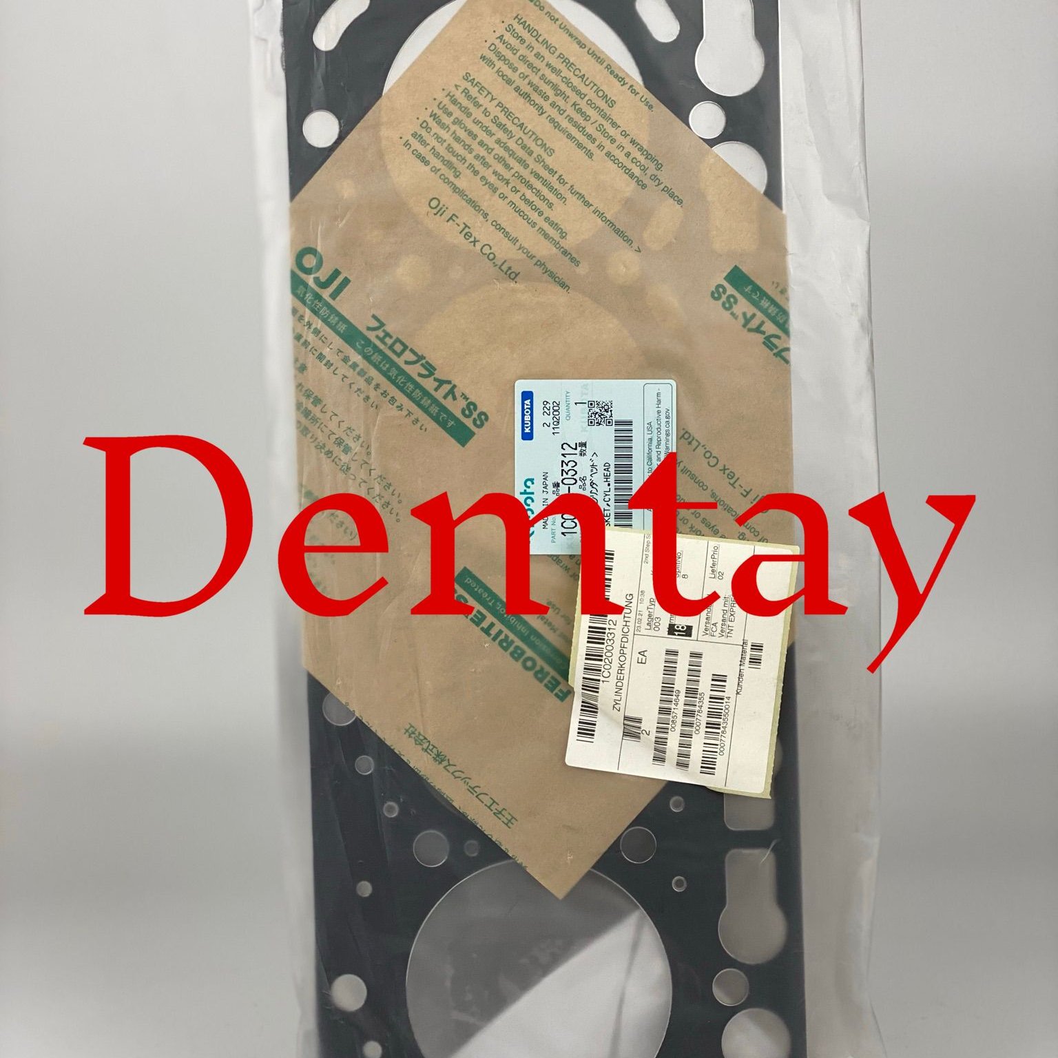 Genuine Kubota Spare Part Kubota V3 Series engine 1C020-03312 Cylinder Head Gasket/Standart Kubota Diesel Engine Spare Part