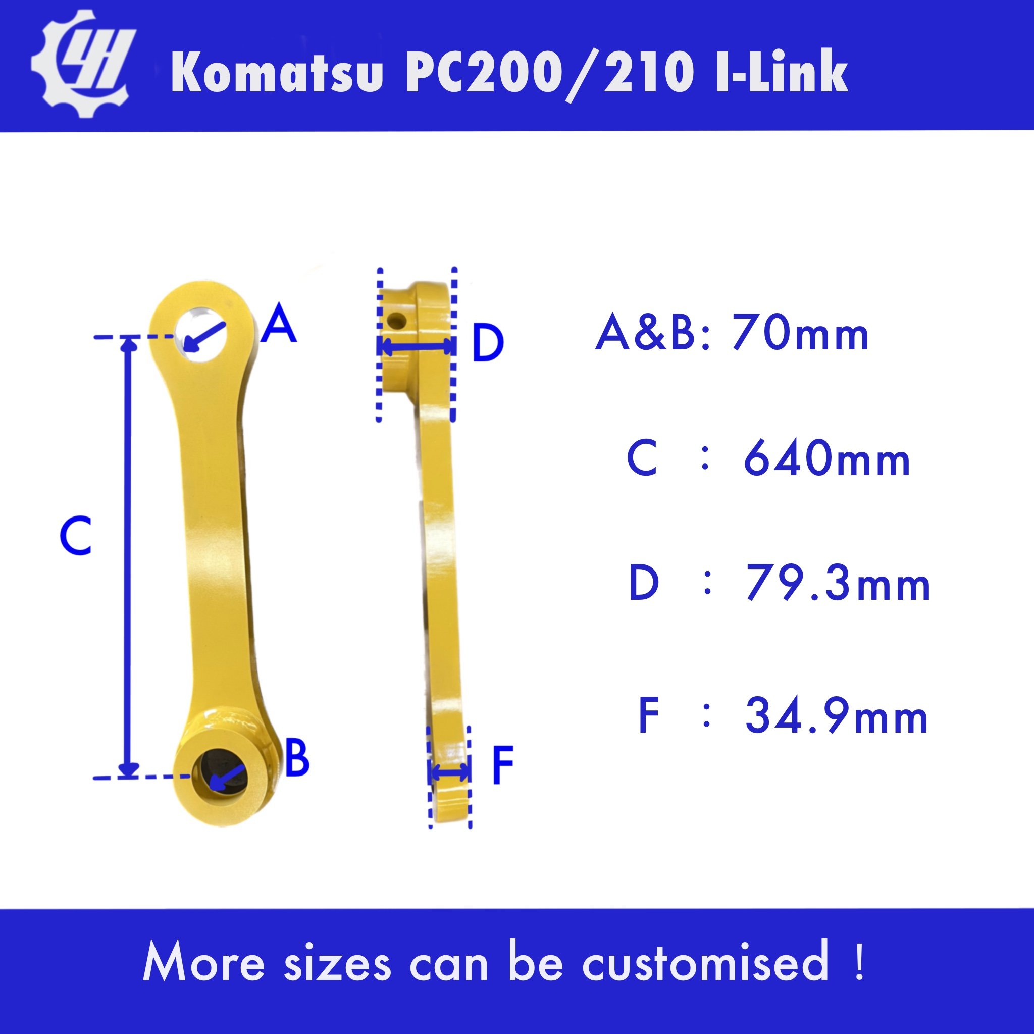 Komatsu Excavator Bucket Linkage / Link Rod for Excavator Bucket Connector I Link for PC200 PC210 PC300