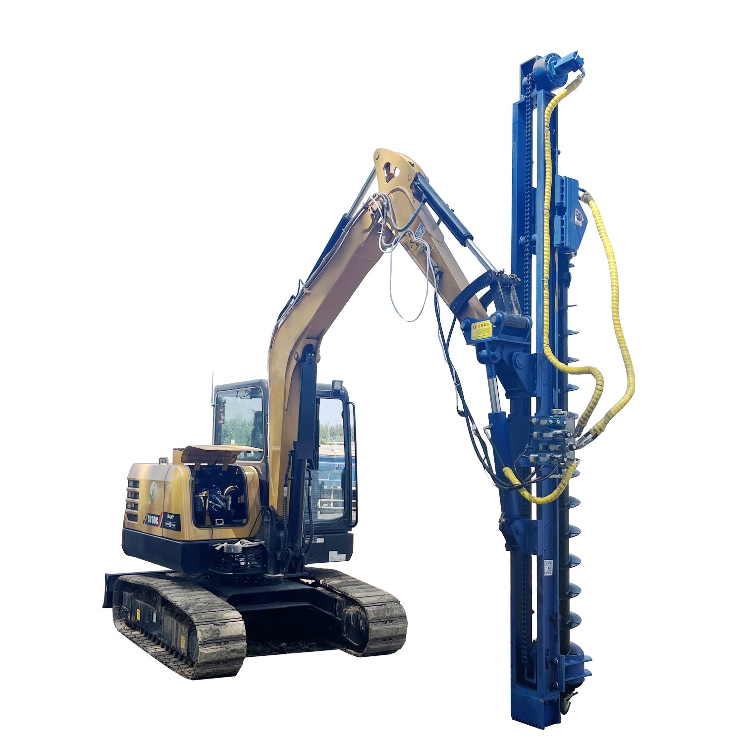 LIMTA hydraulic earth drill screw pile driver machine digger auger for ground screw drilling excavator attachment machine parts