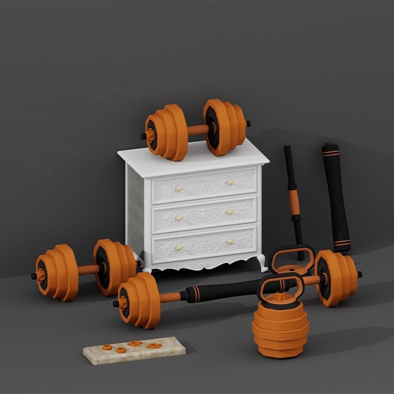 IETA 10/15/20kg dumbbell kit, Adjustable Fitness Free Weights Dumbbells with Connecting Rod for Gym Work Out Home Training