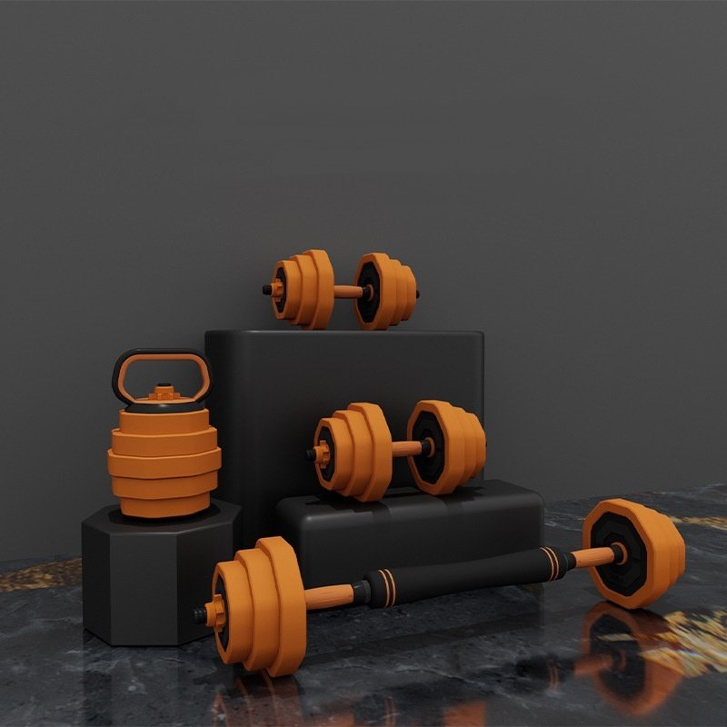 IETA 10/15/20kg dumbbell kit, Adjustable Fitness Free Weights Dumbbells with Connecting Rod for Gym Work Out Home Training