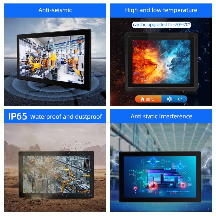 compt factory custom size touch screen all in one industrial panel pc for compressor connecting rod CNC precision boring machine