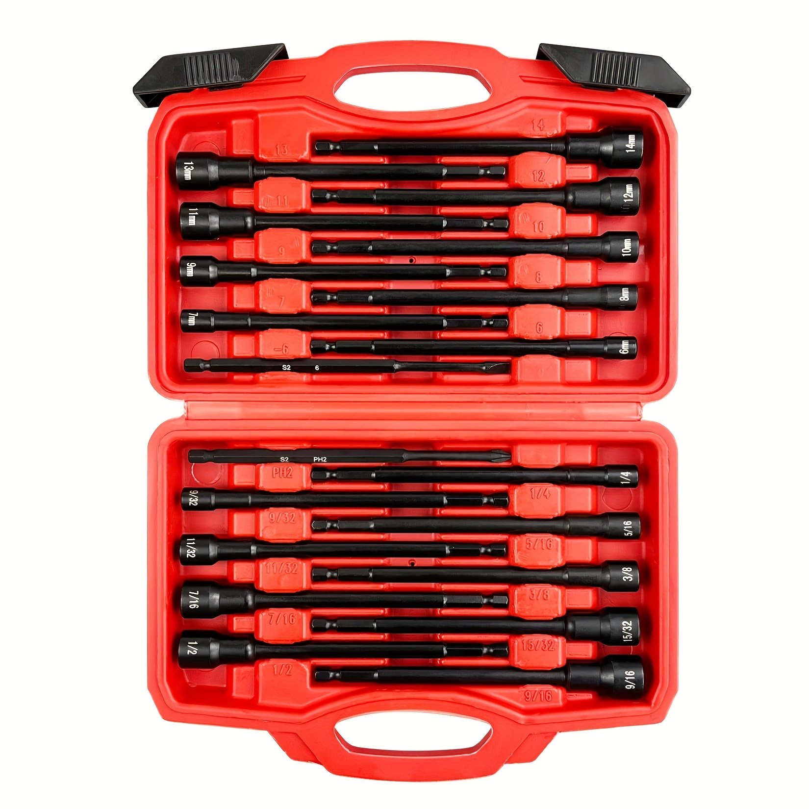 18-Piece Industrial DIY Socket Wrenches Batch Universal Joints Variable Square Diameter Connecting Rods New Design Socket Head