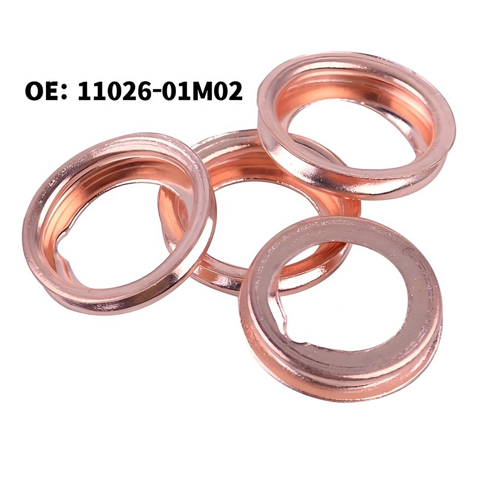11026-01M02 copper Oil Drain Plug Crush Washer Gaskets For NS 11026-31X00 11026JA00A